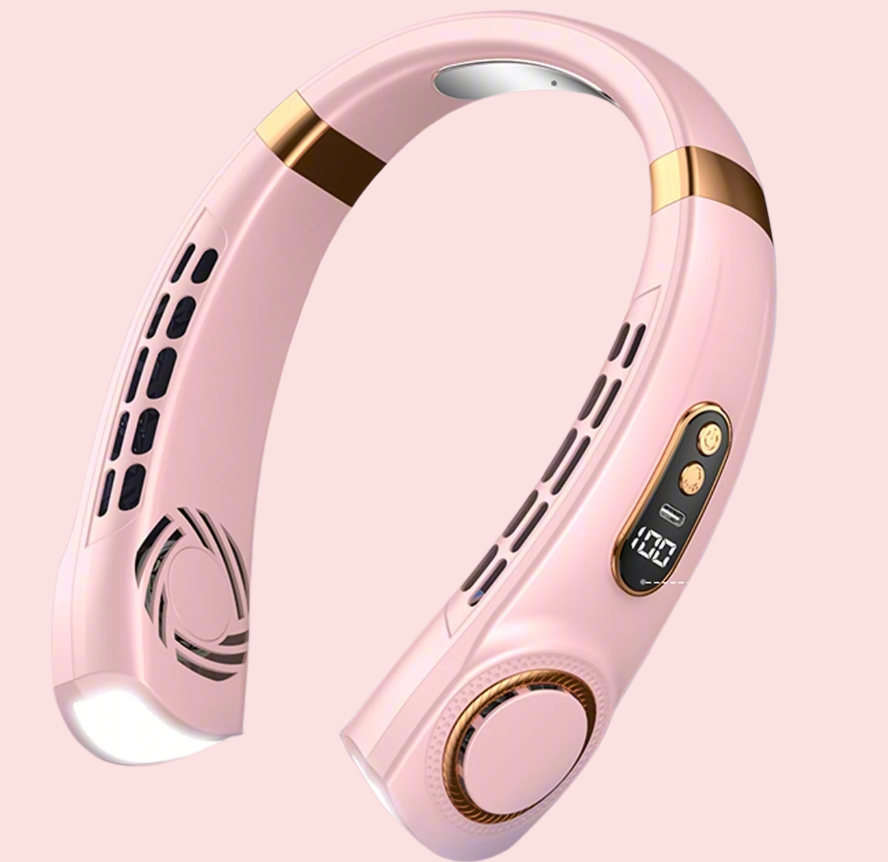 ChillFlow™ Portable Neck Fan- Blush Pink